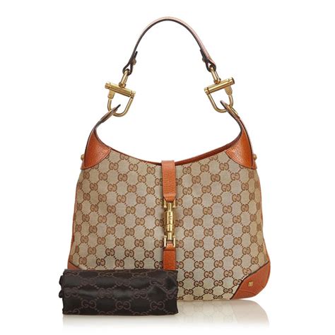 brown leather gucci|gucci brown leather hobo bag.